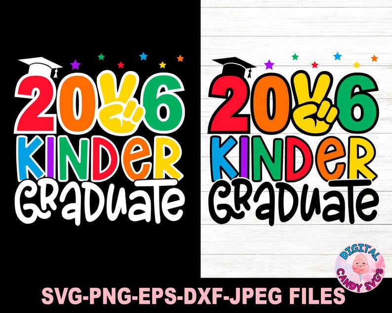 Kindergarten Grad Svg Png, Kindergarten Graduate Svg, Svg Files for Cricut, 2026 Kinder Grad Svg, Graduate Svg, Mom of Kinder Grad Svg Png image 2