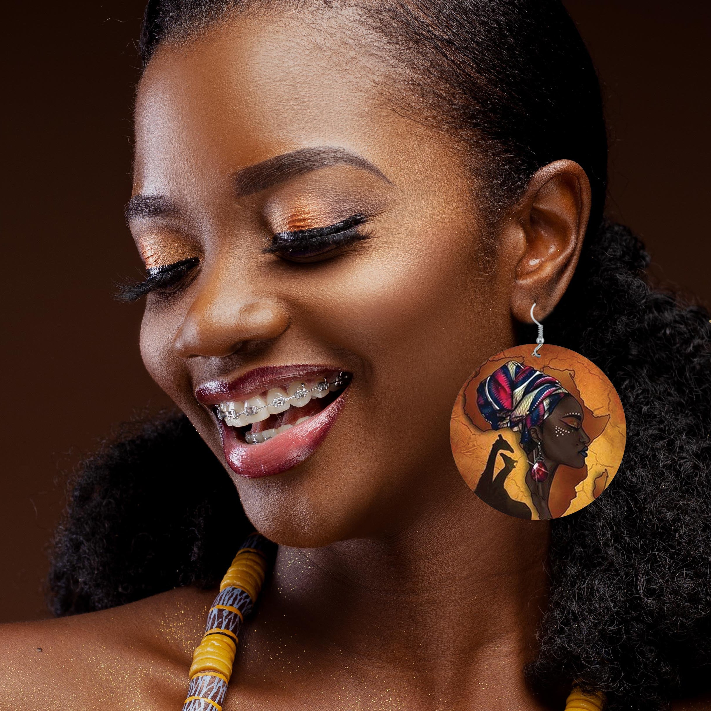 African Inspired Earrings Black Girl Earrings Black Pride Etsy