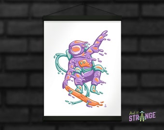 8.5”x11” Art Print, Astronaut Art Print, Space Art, Space Suit, Space Man Art, Trippy Space Art Print