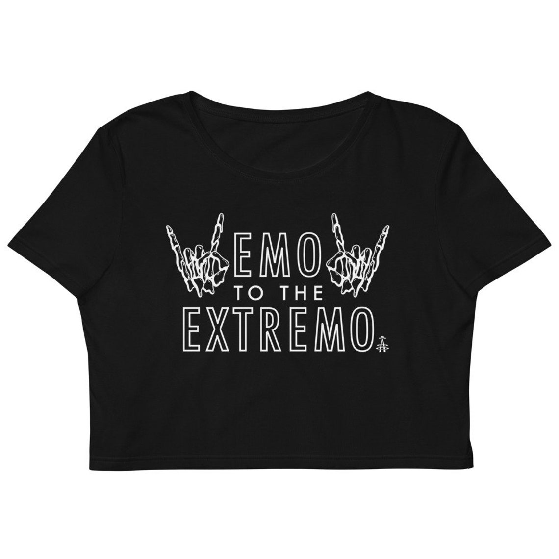 Emo to the Extremo Crop Top Black Crop Top Emo Graphic Tee Etsy