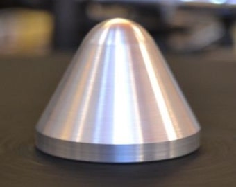 Platenspeler platenspeler koepelvormige lichtmetalen adapter voor 7" 45 vinyl