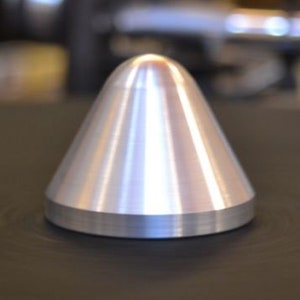 Turntable Record Player Domed Alloy Adapter for 7” 45 Vinyl