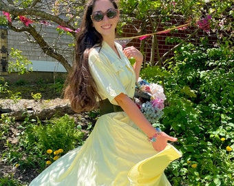 Daffodil Yellow Shirtwaist Dress