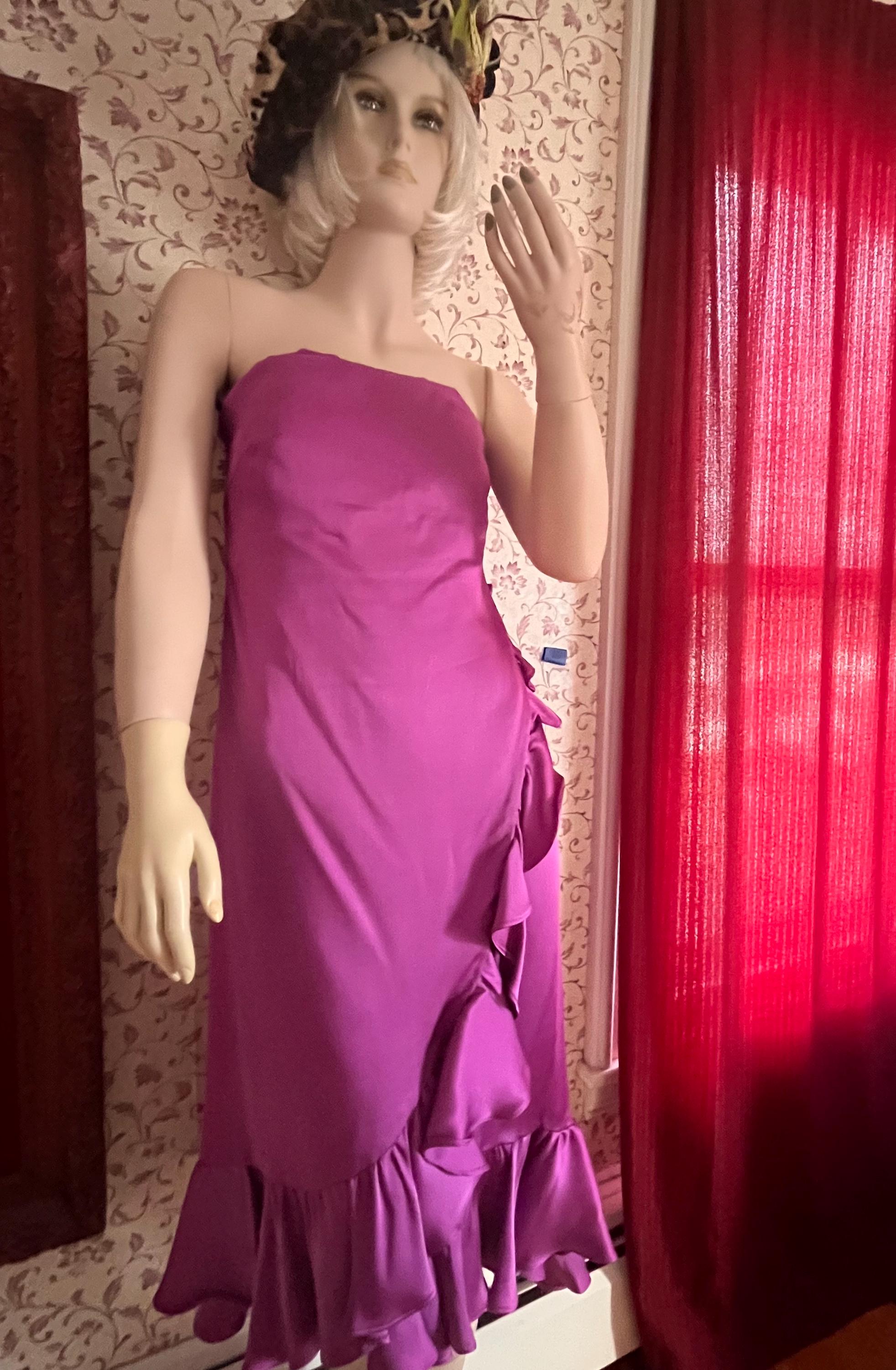 sachin and babi light blue dress Banana Republic Satin Twill Slit Maxi Dress Green main image 1