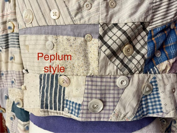 Handmade Vintage Quilted Patchwork Jacket 1970s - image 6