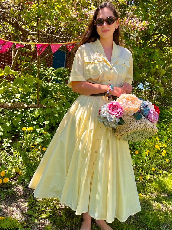Daffodil Yellow Shirtwaist Dress - image 2