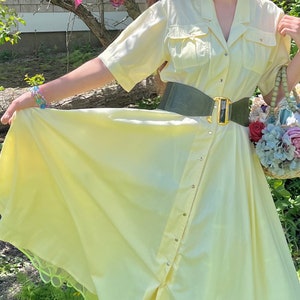 Daffodil Yellow Shirtwaist Dress image 3