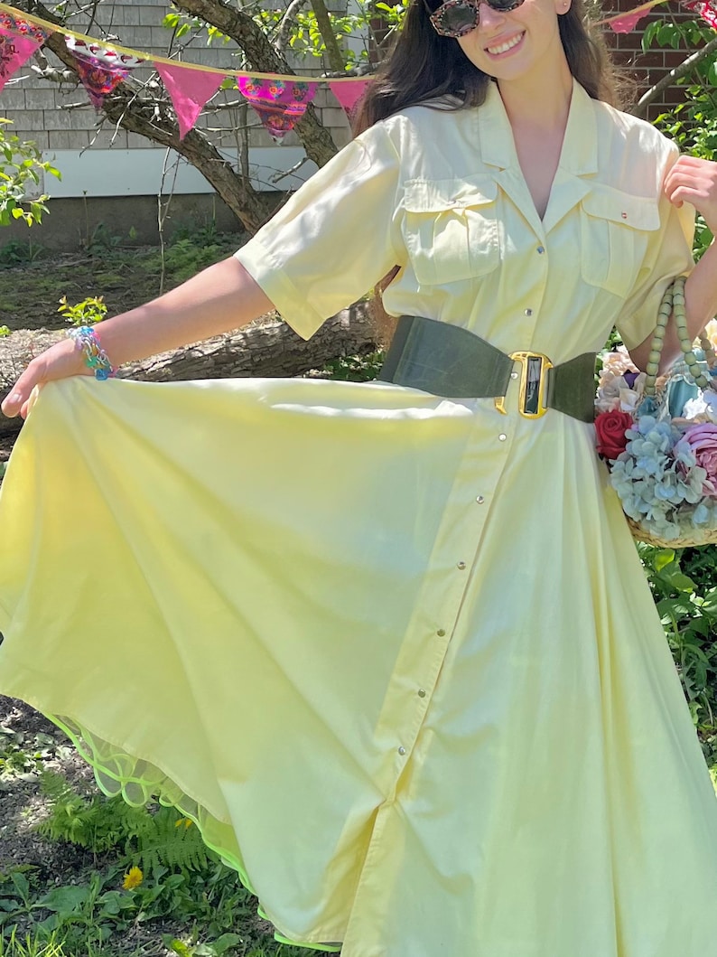 Daffodil Yellow Shirtwaist Dress image 3