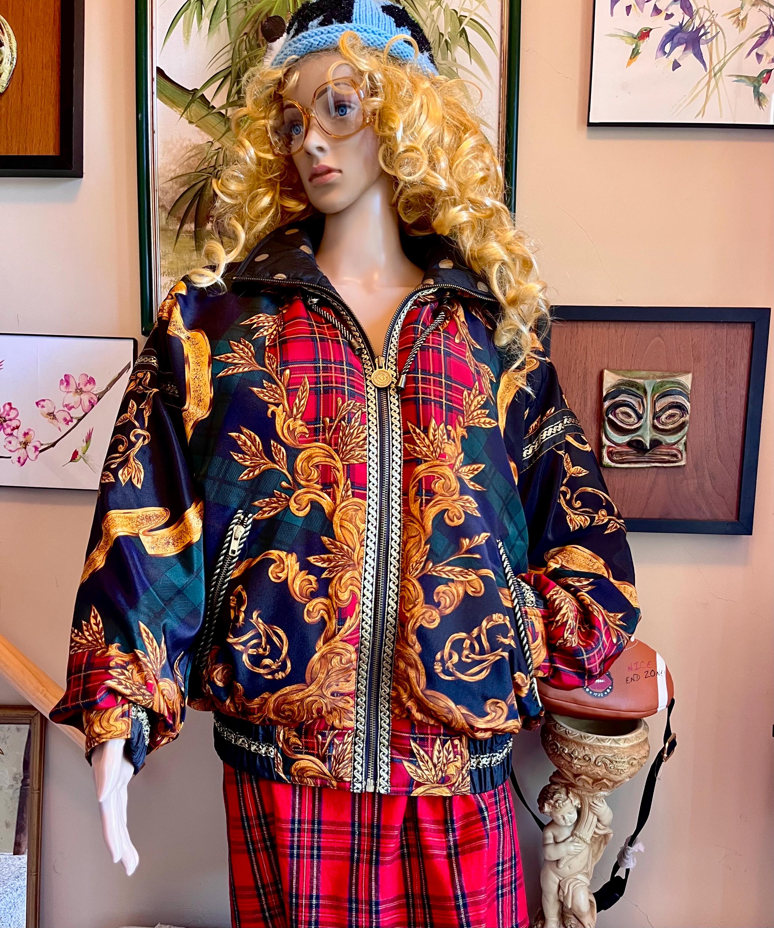 80s Versace Jacket - Etsy