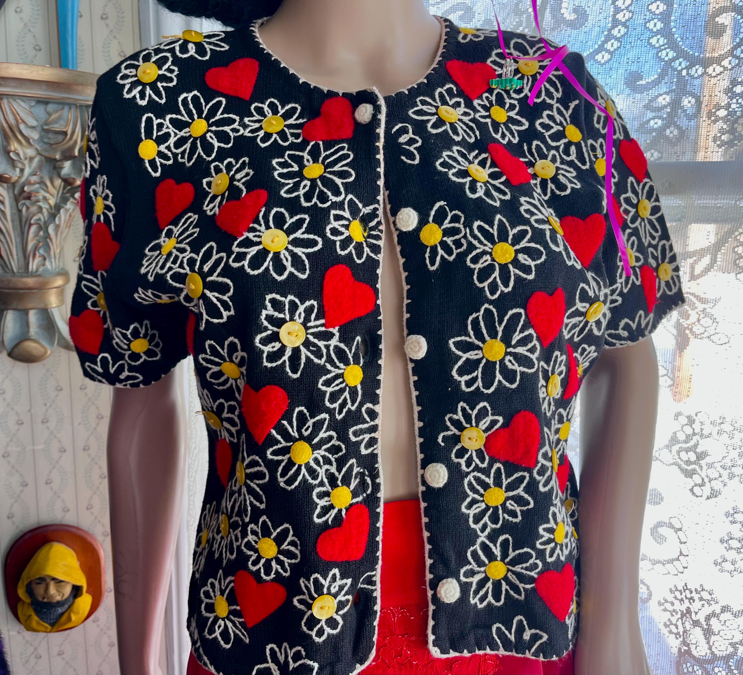 [90sヴィンテージ USA製] Michael Simon ハンド刺繍ベスト Michael Simon Vintage Sweaters - Etsy