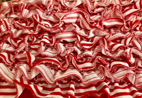 Peppermint Twist Ribbon Candy Italian Ruffle Cami - image 5