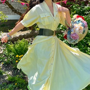 Daffodil Yellow Shirtwaist Dress image 5