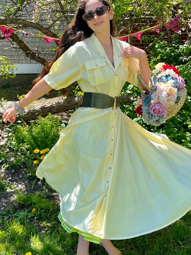 Daffodil Yellow Shirtwaist Dress image 5