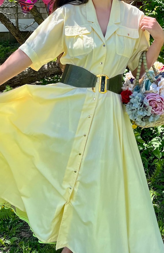 Daffodil Yellow Shirtwaist Dress - image 7