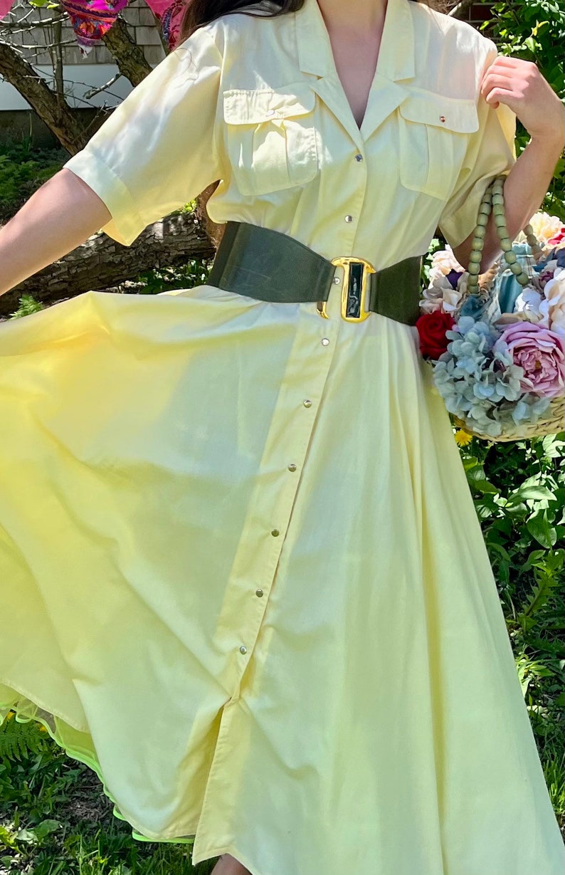 Daffodil Yellow Shirtwaist Dress image 7