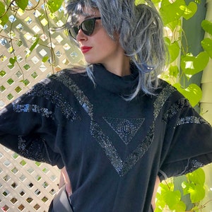 Sparkle Sweater Dress 1980s