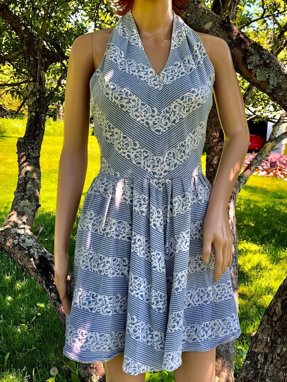 Armani Cotton Halter Sundress - Etsy