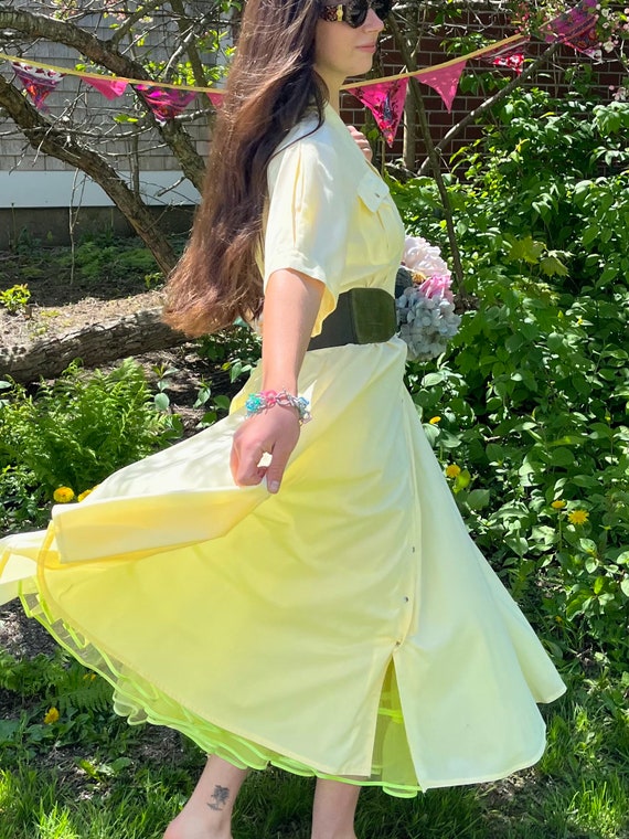 Daffodil Yellow Shirtwaist Dress - image 4