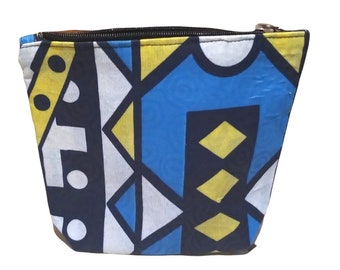 Make-up clutch tas - African Wax opbergtas.