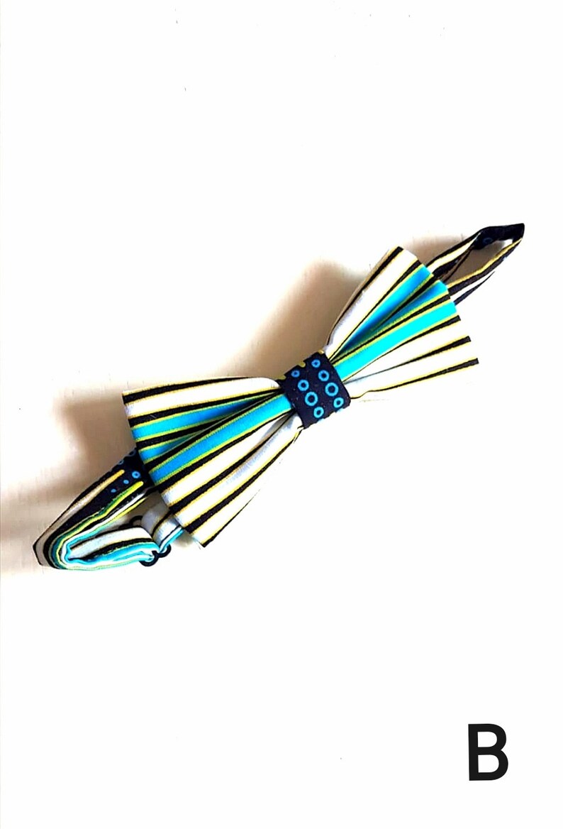 multicolored Ankara Men/'s bow tie in African fabric African Wax