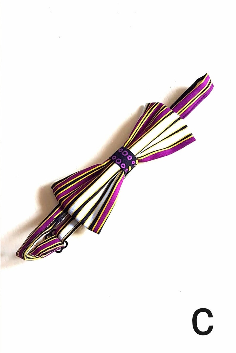 multicolored Ankara Men/'s bow tie in African fabric African Wax