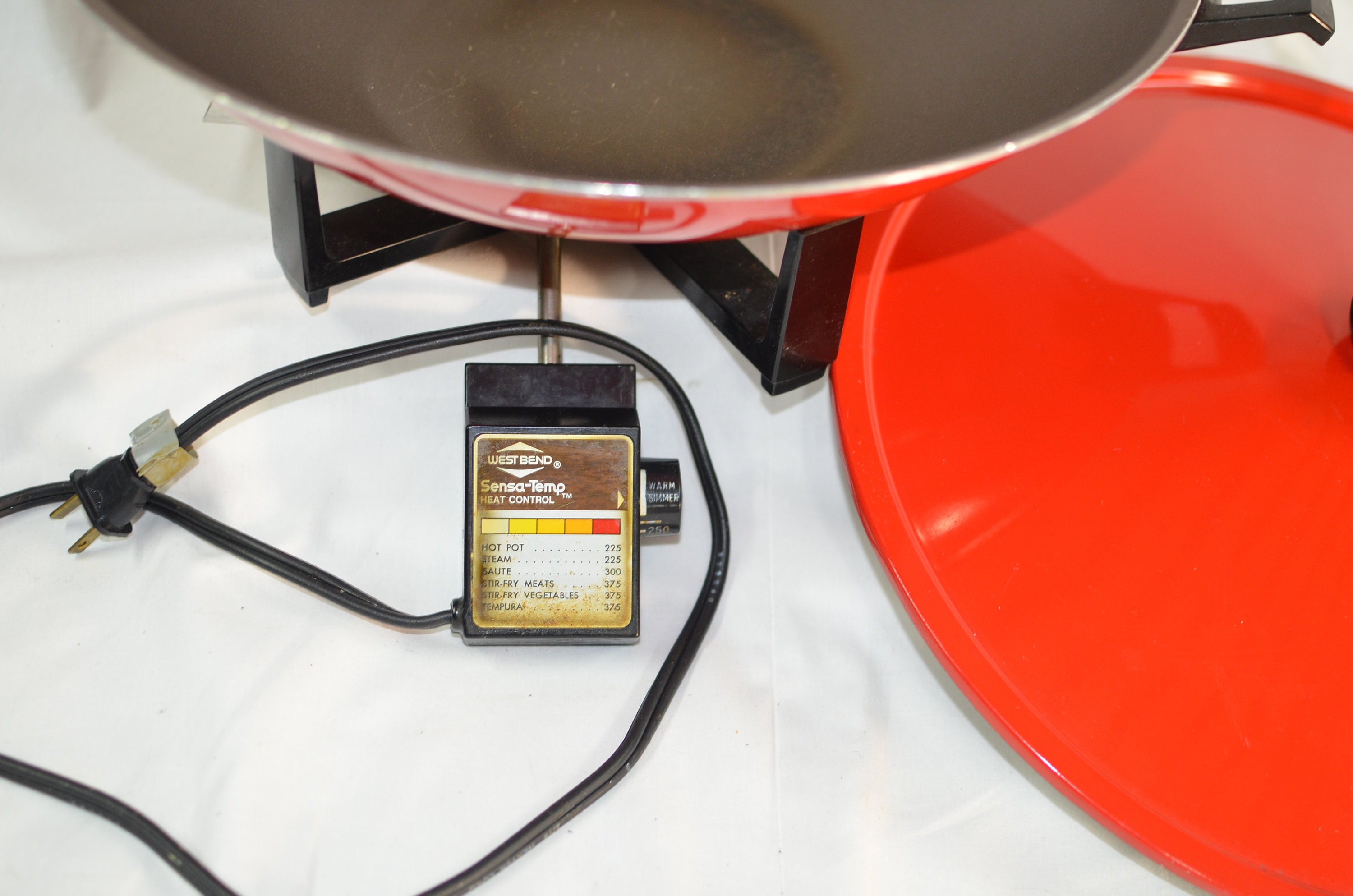 West Bend Electric Wok, Crimson Red, With Power Cord Etsy