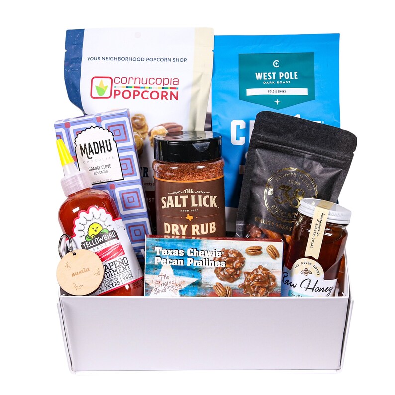The Austin Gift Box Austin Texas Gift Basket Corporate Etsy