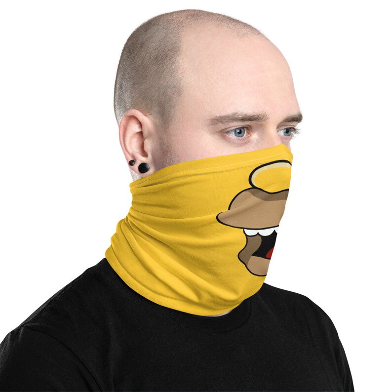 Face Mask Homer Neck Gaiter Funny Face Mask Etsy