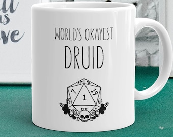 Druid - Dungeons and Dragons - Dnd Druid - Druid Mug Dnd - Dungeons & Dragons Druid - Mug - Gift - Druids - Druid Miniature - Dice Bag Druid