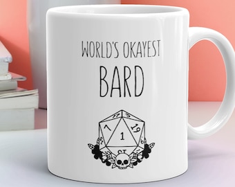 Bard - Dungeons And Dragons - Dungeons & Dragons Bard - Mug - Bard Mug - Bard Miniature - Bard Dungeons And Dragons - Travel Mug - Gift