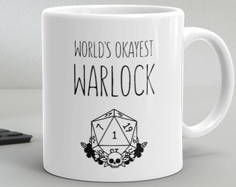 Warlock - Dungeons and Dragons - Warlock Miniature - Dungeons and Dragons Warlock - Dnd Warlock - Warlock Gifts - Mug - Warlock Gift - Gift