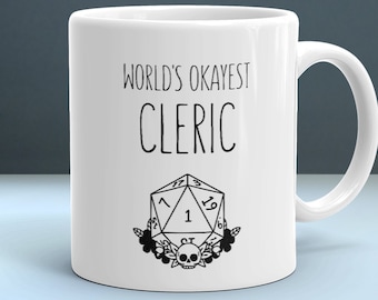 Cleric - Dungeons and Dragon Cleric - D&D - D and D - Cleric Miniature - Cleric Dnd Gift Mug - Mug Cleric - Cleric Cosplay - Cleric Dnd