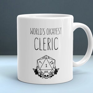 Clérigo - Dungeons and Dragon Clérigo - D&D - D e D - Clérigo Miniatura - Clérigo Dnd Caneca Presente - Caneca Clérigo - Clérigo Cosplay - Clérigo Dnd