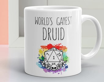 Druid - Dungeons and Dragons - Dnd Druid - Druid Mug Dnd - Dungeons & Dragons Druid - Mug - Gift - Druids - Druid Miniature - Dice Bag Druid