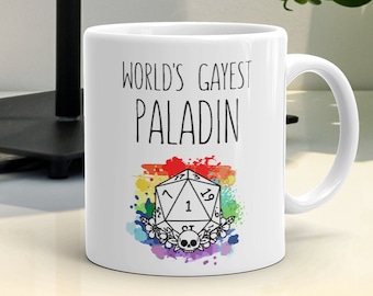 Paladin - Gift - Dungeons & Dragons - Mug - Paladin Mug - Paladin Dnd - D and D - Paladin Ring - Dice Bag - D20 - Dnd Dice - Spell Cards