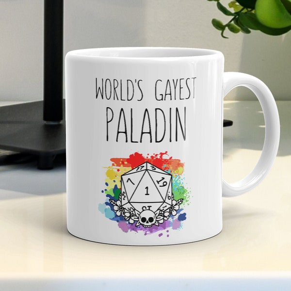 Paladin - Cadeau - Dungeons & Dragons - Mok - Paladin Mok - Paladin Dnd - D en D - Paladin Ring - Dice Bag - D20 - Dnd Dice - Spell Cards