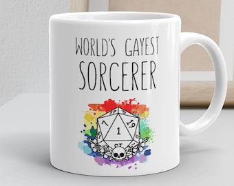 Sorcerer - Dungeons and Dragons - Dnd Sorcerer - Mug - Sorcerer Mug - Sorcerer Gift Dnd - D20 - Sorcerer D20 - Dice Bag Leather - Dice Bag