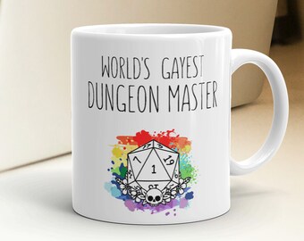 Dungeon Master - Game Master - Dungeons and Dragons - Mug - DnD Mug - Gift - DnD - D and D - Dice Bag - Dungeons And Dragons Mug - D20