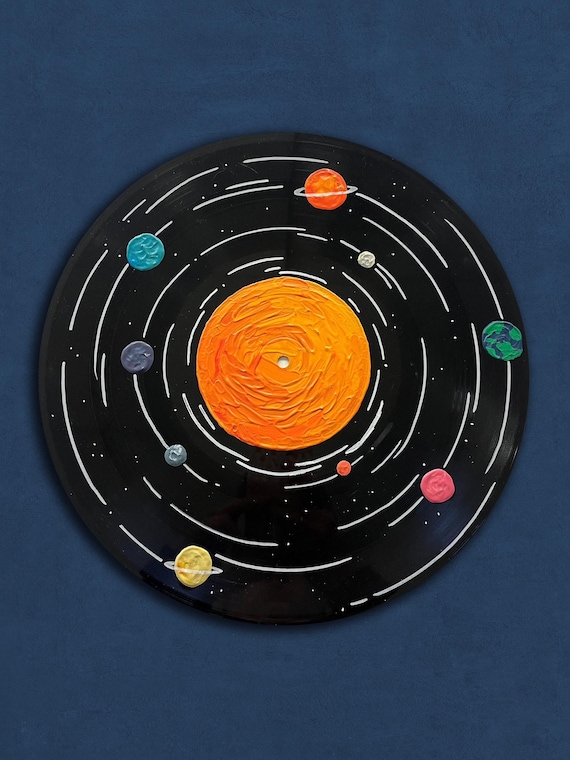 Custom Hand Painted Vinyl Record