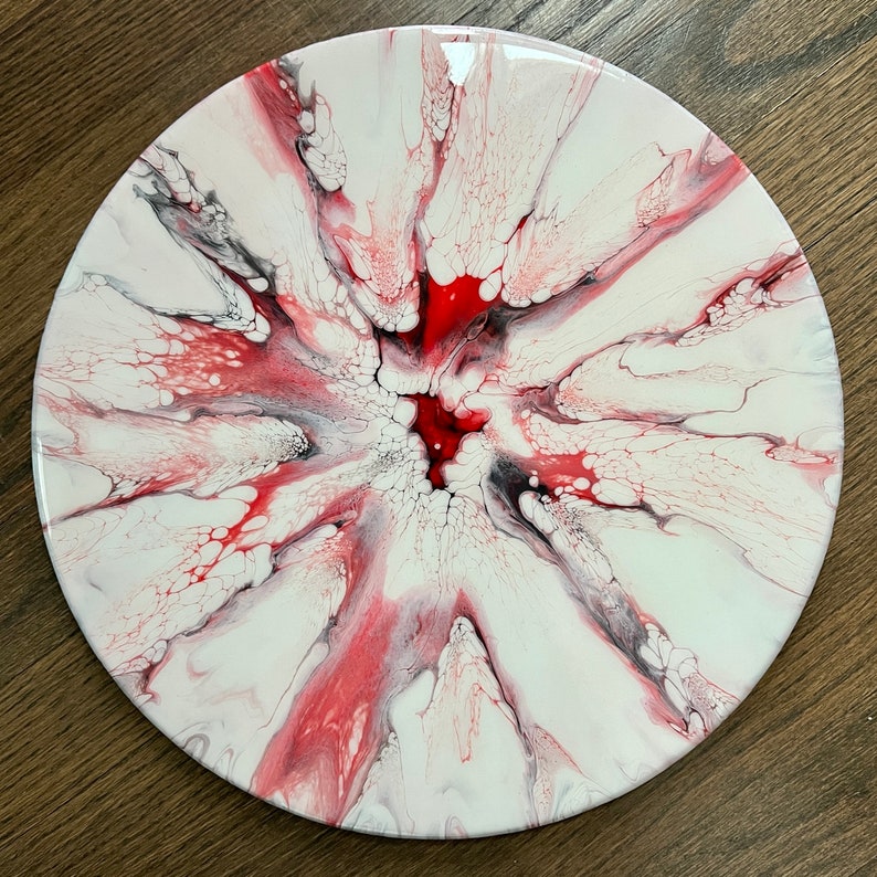 Inventory Sale colorful painted resin lazy susan image 2