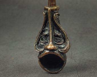 Pipe Barbel  | Collectible Disassembling Smoking Set | Bronze Bowl with Copper Mouthpiece, Screen & Tools