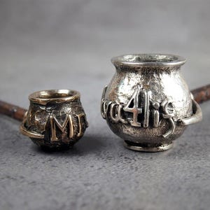 Personalized pot pipe with your text | Collectible Smoking Set: Bronze/Silver Bowl, Customizable Copper Mouthpiece & Accessory
