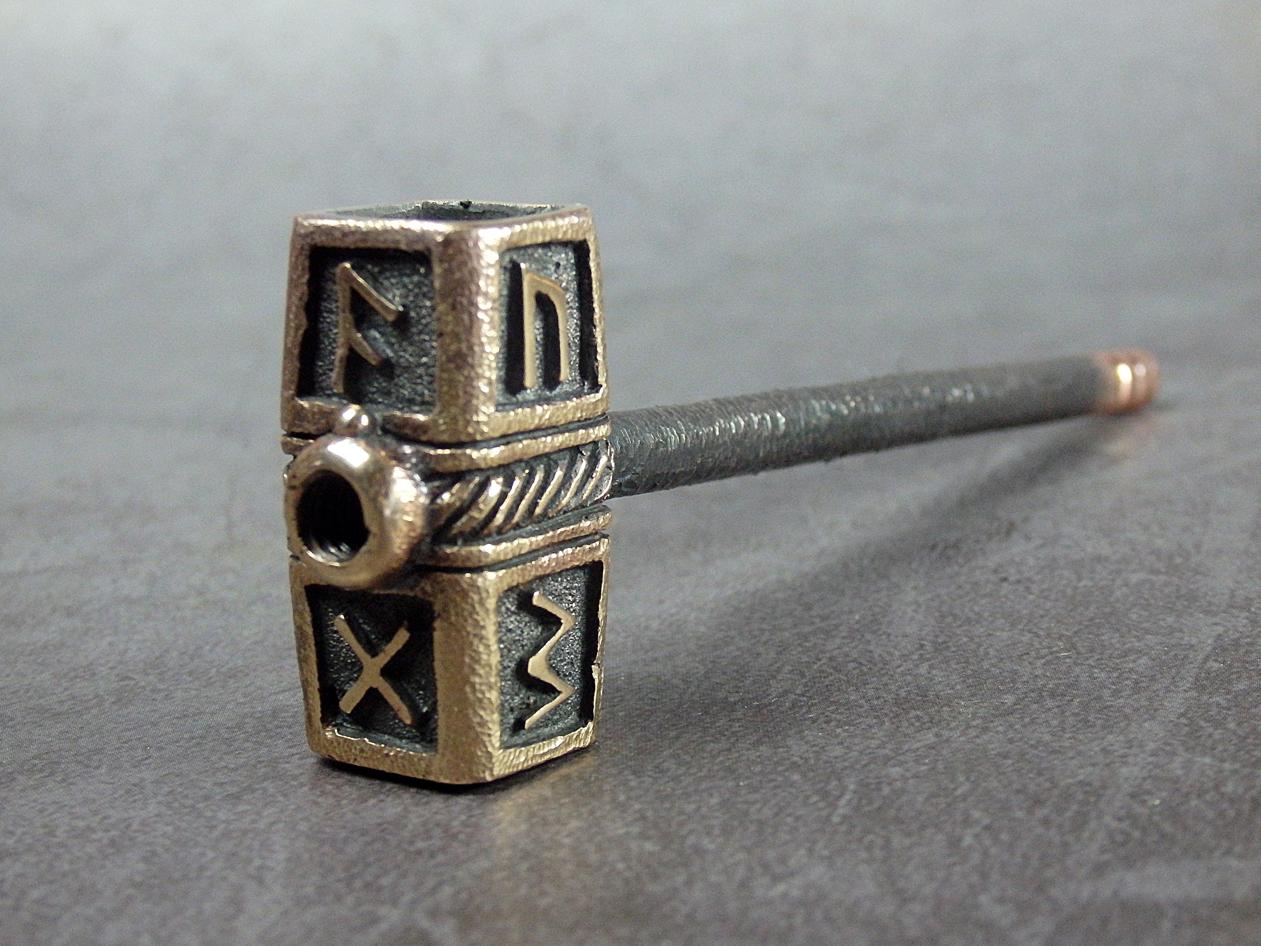 Ukraine Rune Ukrainian Mjölnir Pipe With Runes Glory to Ukraine - Etsy