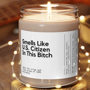 Gift for new citizen, New American gift, American citizenship gift, Candle American, America candle, USA candle, Gift for American, New US