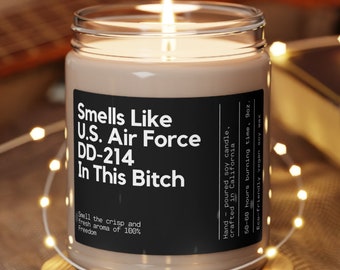 Msgt retirement gifts Personalized Candle Air force retirement Custom airforce Coworker gift retire retiring gift Airforce Retirement
