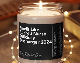 Nurse Retiring Retired Nurse Gift Retirement Gift Personalized Gift Custom Candle Nurse Retire Gifts Custom Nurse Retire Retiring Nurse Gift