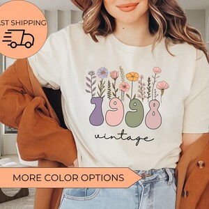 25th birthday shirt, Vintage 1998 Shirt, 25th Birthday Gift For Women, 25th Birthday Gift For Men, 25th Birthday Friend, 25th Birthday Woman