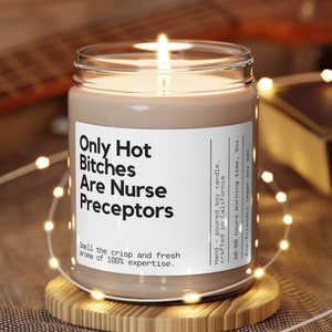 Nurse Preceptor Gift Custom thank you candle for nurse preceptor Personalized nurse clinical supervisor End Of Rotation Gift Boss&#39;s Day