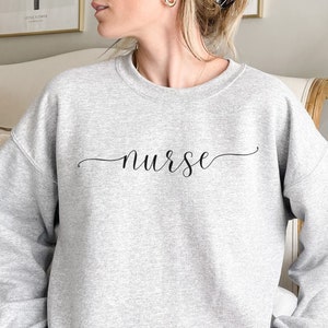 Nurse Graduate Gift, Nurse Crewneck Sweatshirt, New Nurse, Nurse Sweatshirt, Nurse Appreciation, Nurse Shirt, Registered Nurse
