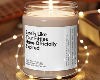 Personalized 60th Birthday Gift Funny Candle Sixtieth Birthday Gift for Her Sixties Era Sixty Years Old Turning 60 60's Fifties expired